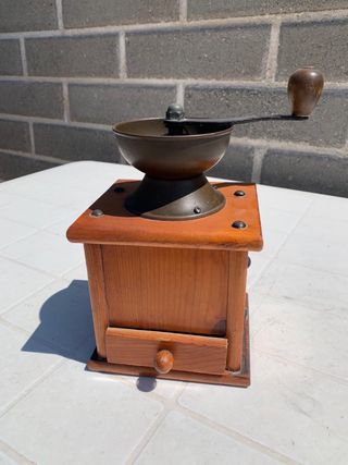 Macinino caffè vintage legno da collezione