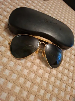 Gafas Ray-Ban Aviator Dorado y Negro