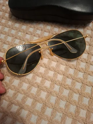 Gafas Ray-Ban Aviator Dorado y Negro