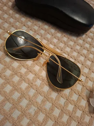 Gafas Ray-Ban Aviator Dorado y Negro