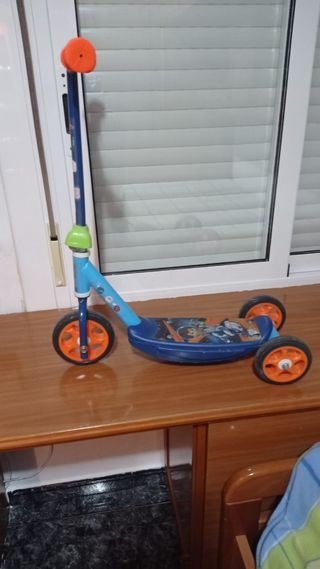 Patinete infantil 3 ruedas azul