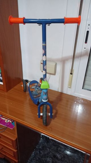 Patinete infantil 3 ruedas azul
