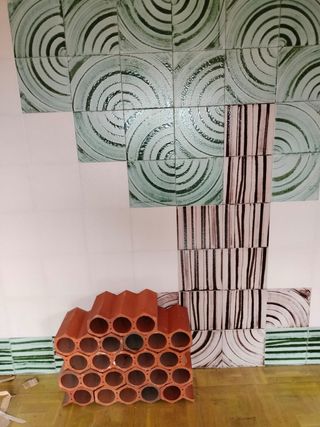 Ladrillos de terracota construcción (30cm fondo)