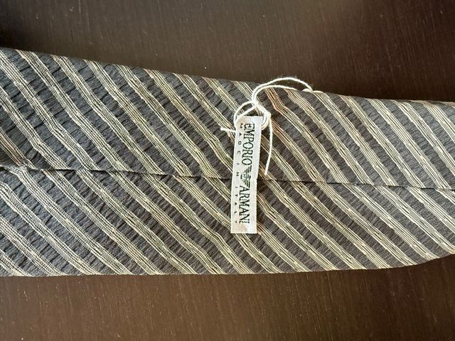Corbata Emporio Armani Beige y Gris