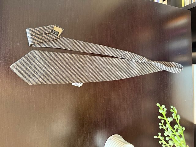 Corbata Emporio Armani Beige y Gris