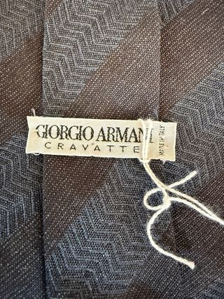 Corbata Giorgio Armani Cravatte Azul Gris