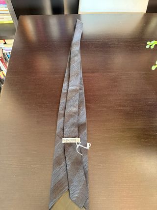 Corbata Giorgio Armani Cravatte Azul Gris