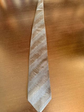 Corbata Giorgio Armani Cravatte Azul Gris