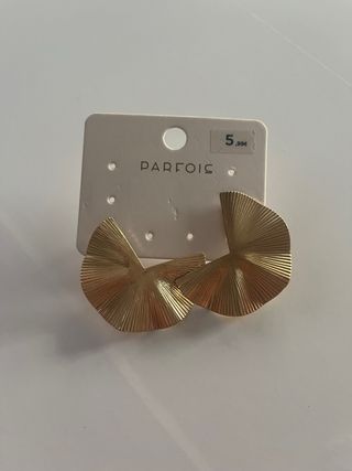 Pendientes dorados Parfois abanico