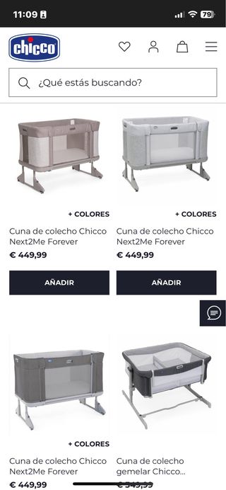 Cuna Next to Me Forever. Chicco.