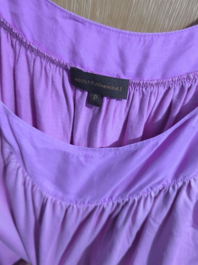 Camiseta tirantes Adolfo Domínguez Morado