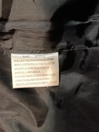 Chaqueta abrigo de lana