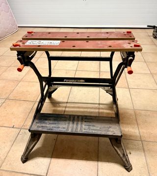 Banco de trabajo plegable.