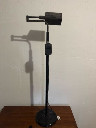 Lámpara de pie industrial halógena años 70 vintage