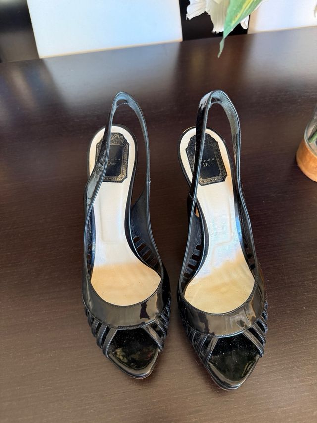 Christian Dior Zapatos Tacón Negro