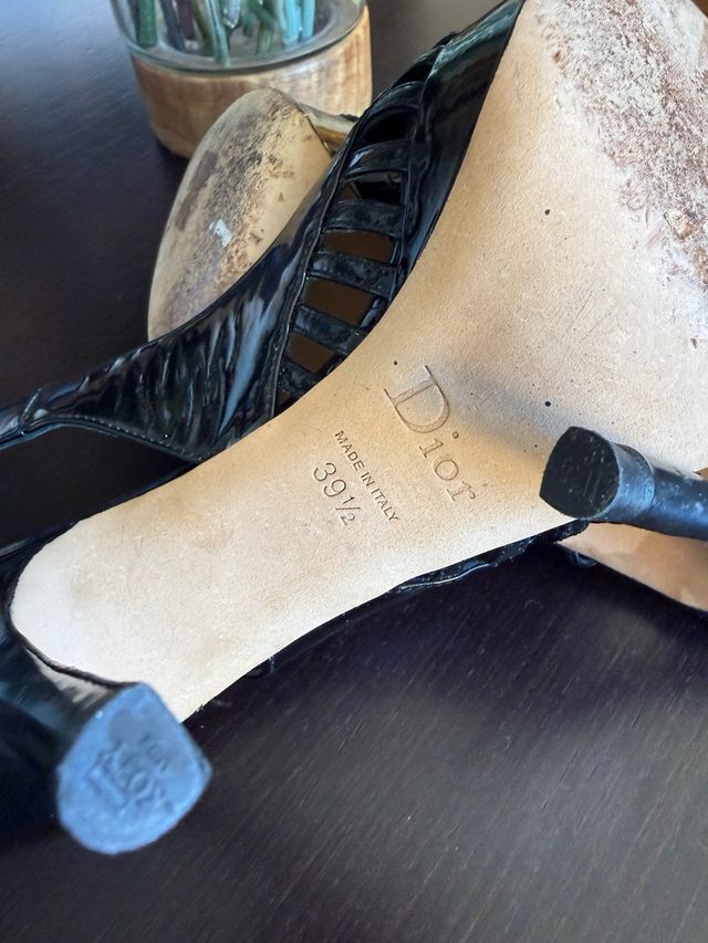 Christian Dior Zapatos Tacón Negro