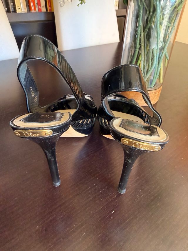 Christian Dior Zapatos Tacón Negro