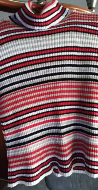 Jersey cuello alto rayas mujer Talla S
