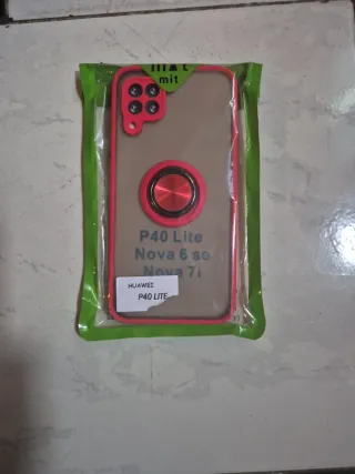 Custodia Huawei P40 Lite con anello e design