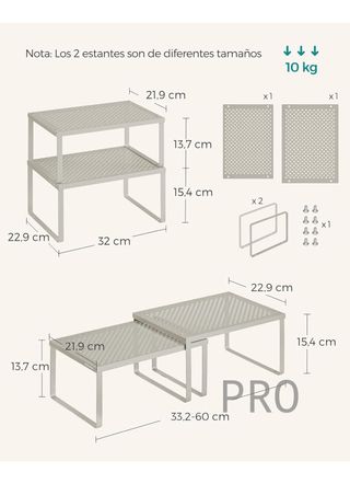 Mensola per spezie SONGMICS