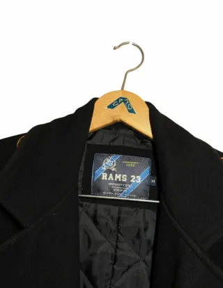 Chaquetón Negro Estilo Pea Coat / Abrigo RAMS 23