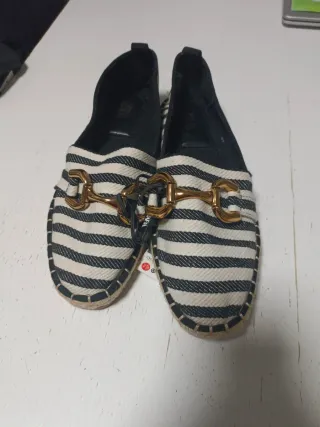 Alpargatas Rayas marineras ZARA T 40