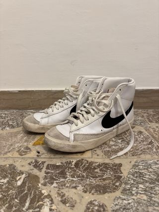 Nike Blazer Pelle Bianca Tg 40