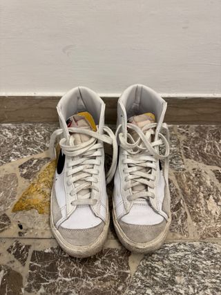 Nike Blazer Pelle Bianca Tg 40