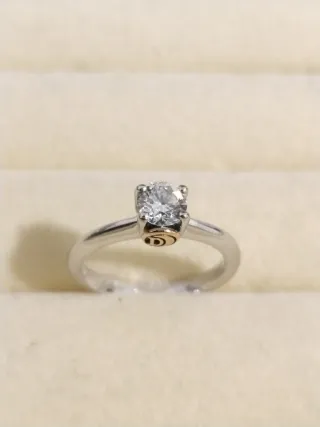 Anillo Diamante VS1 0.45ct Oro blanco 18k