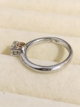 Anillo Diamante VS1 0.45ct Oro blanco 18k