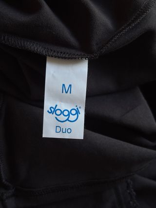 Camiseta Sloggi Negra Encaje Tirantes