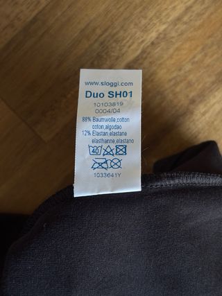 Camiseta Sloggi Negra Encaje Tirantes