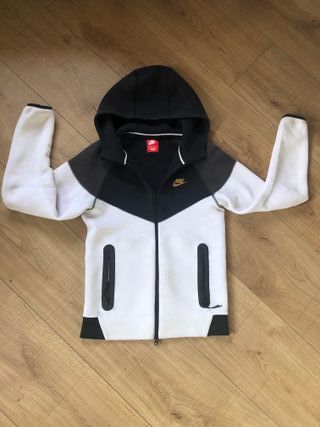 Sudadera Nike Tech Fleece Negra y Blanca original