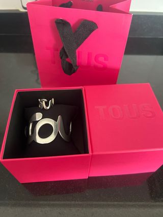 Conjunto Tous Pulsera y Anillo Plata