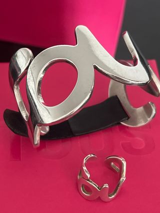 Conjunto Tous Pulsera y Anillo Plata