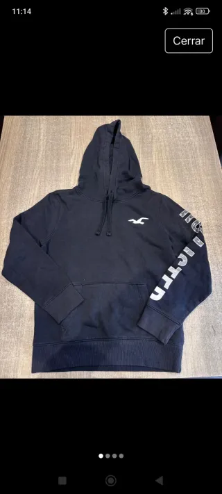 Sudadera Hollister Negra Talla XS