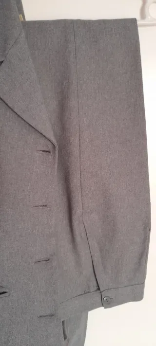 Traje de chaqueta gris mujer talla 40