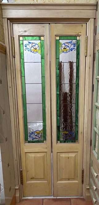 Puertas de madera de cerezo