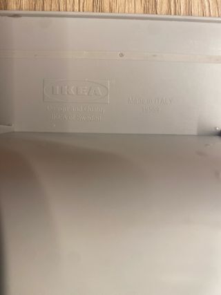 Scolapiatti grigio in plastica