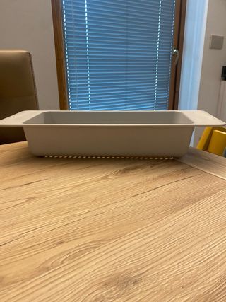 Scolapiatti grigio in plastica