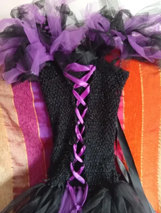 Disfraz Maléfica niña,muy versátil y adaptable.