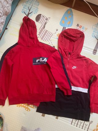 Lote dos sudaderas chico Fila & Nike talla L-XL 16