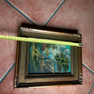 Dipinto olio su rame Van Heris