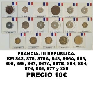 Lotes Monedas de Francia