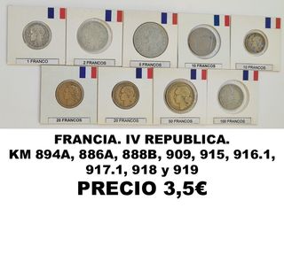 Lotes Monedas de Francia