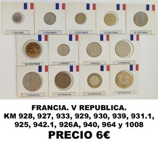 Lotes Monedas de Francia