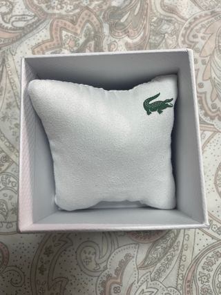 Caja Lacoste Blanca con Cocodrilo Verde