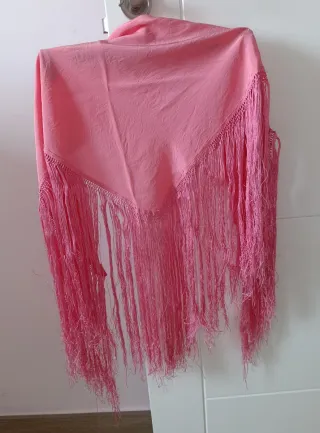 Mantoncillo flamenco mujer rosa