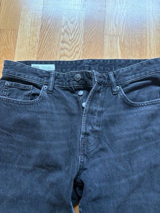 Pantalón ancho negro Zara