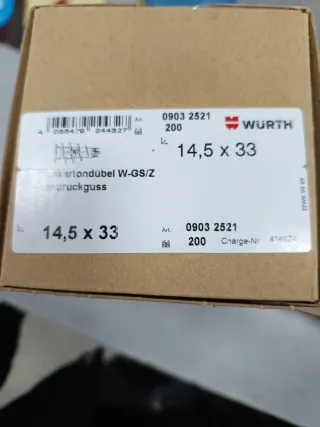 Taco metal WURTH 14,5 x 33